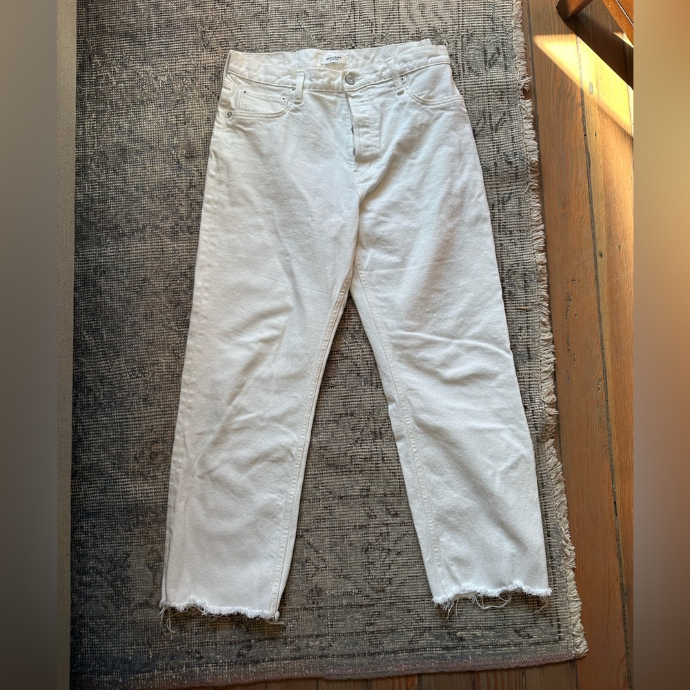 Moussy white stretchy denim 29